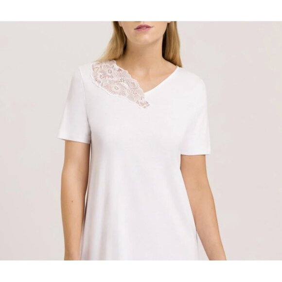 Hanro Naila Floral Lace White Nightgown ( XS ) - Picture 2 of 4